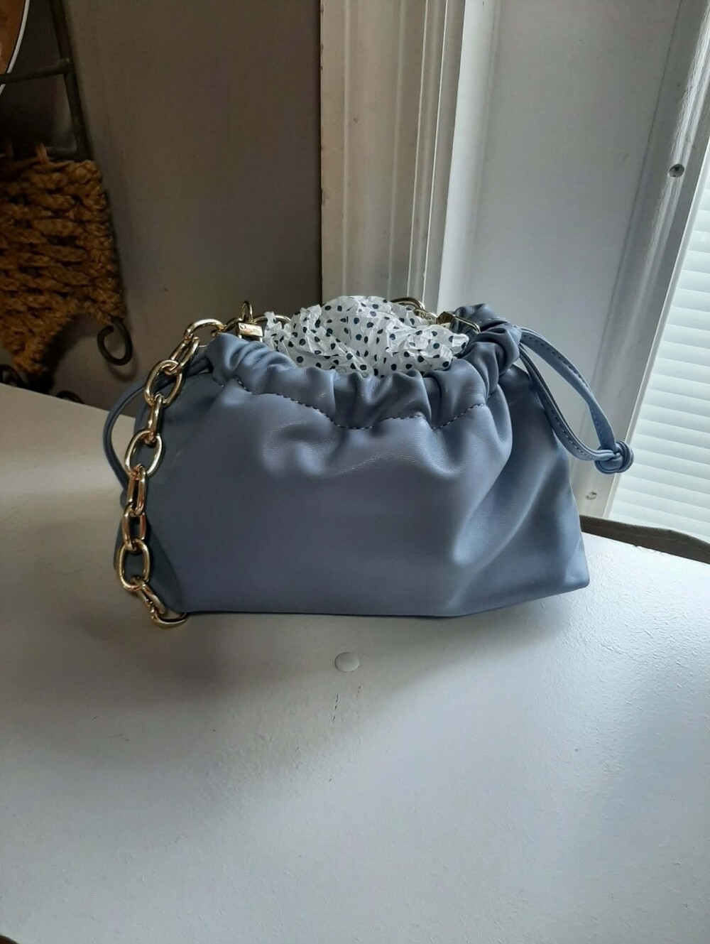 JULES KAE Brea Pouch "Cloud☁️Bag" In Baby Blue